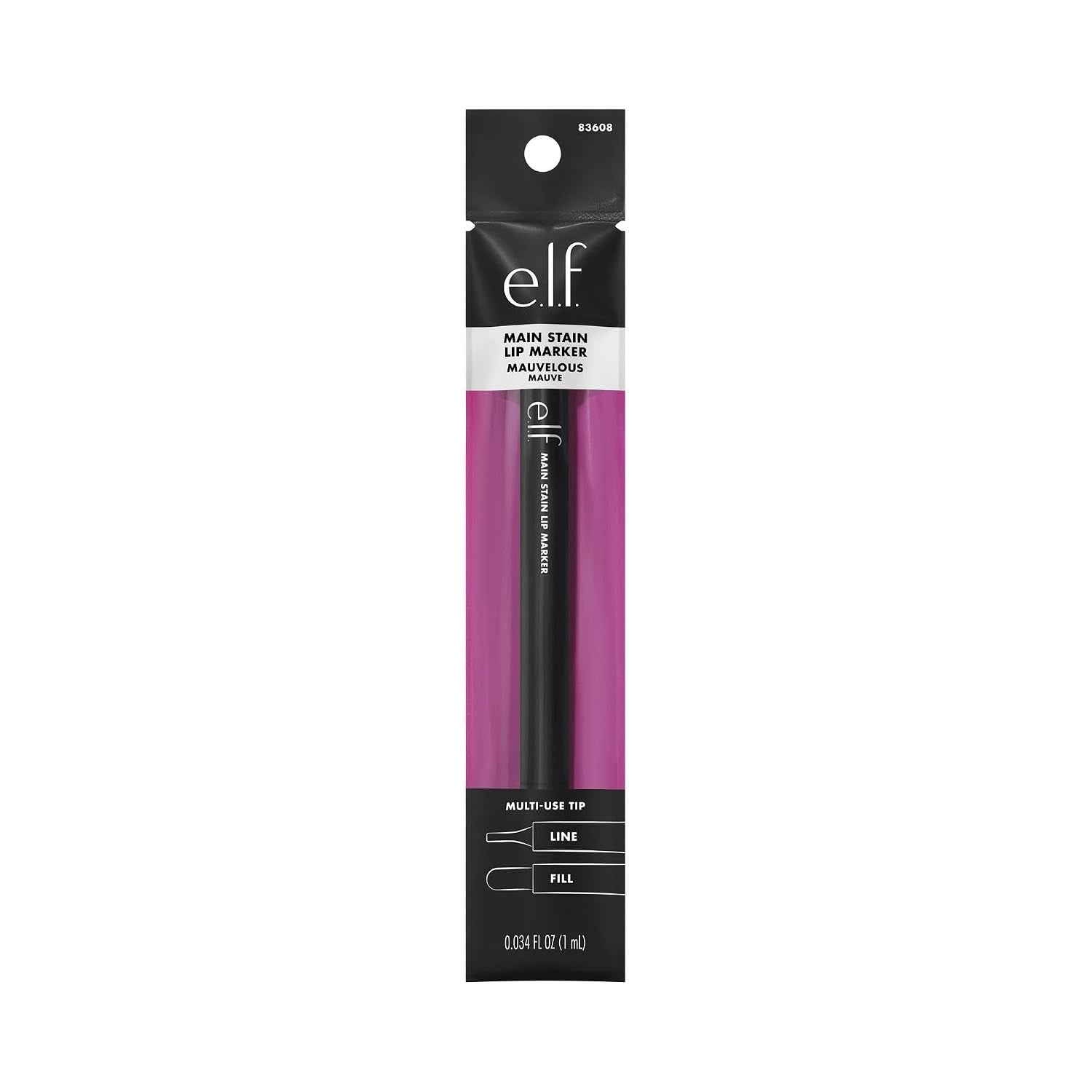 Main Stain Lip Marker, Lip Stain Lip Liner, Define, Contour & Fill for Long-Lasting & Transfer-Resistant Color, Vegan & Cruelty-Free, Mauvelous
