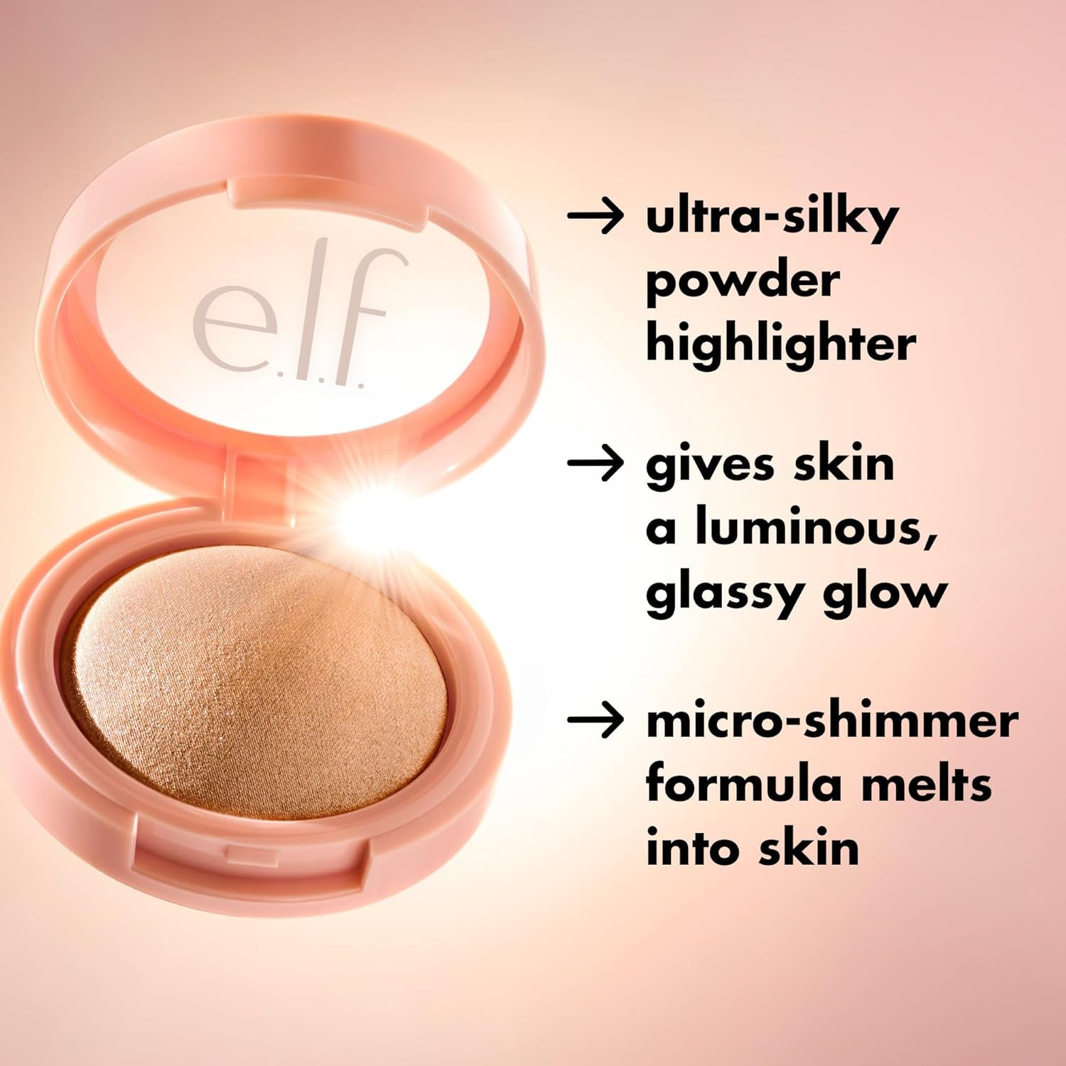 Halo Glow Silky Powder Highlighter, Long-Lasting Luminous Face Finish, Cake-Resistant with Micro-Shimmer, Vegan & Cruelty-Free, Soft Pearl Era