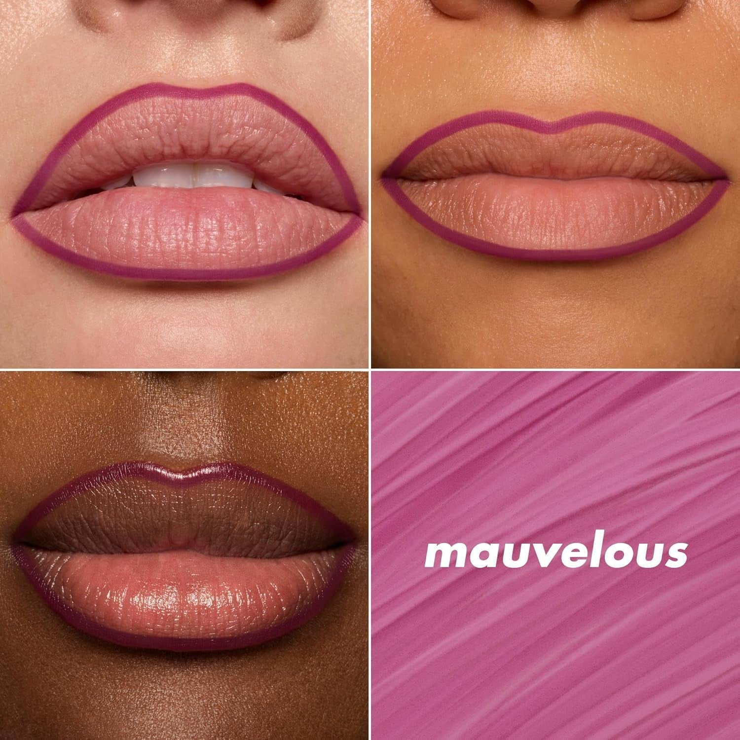 Main Stain Lip Marker, Lip Stain Lip Liner, Define, Contour & Fill for Long-Lasting & Transfer-Resistant Color, Vegan & Cruelty-Free, Mauvelous