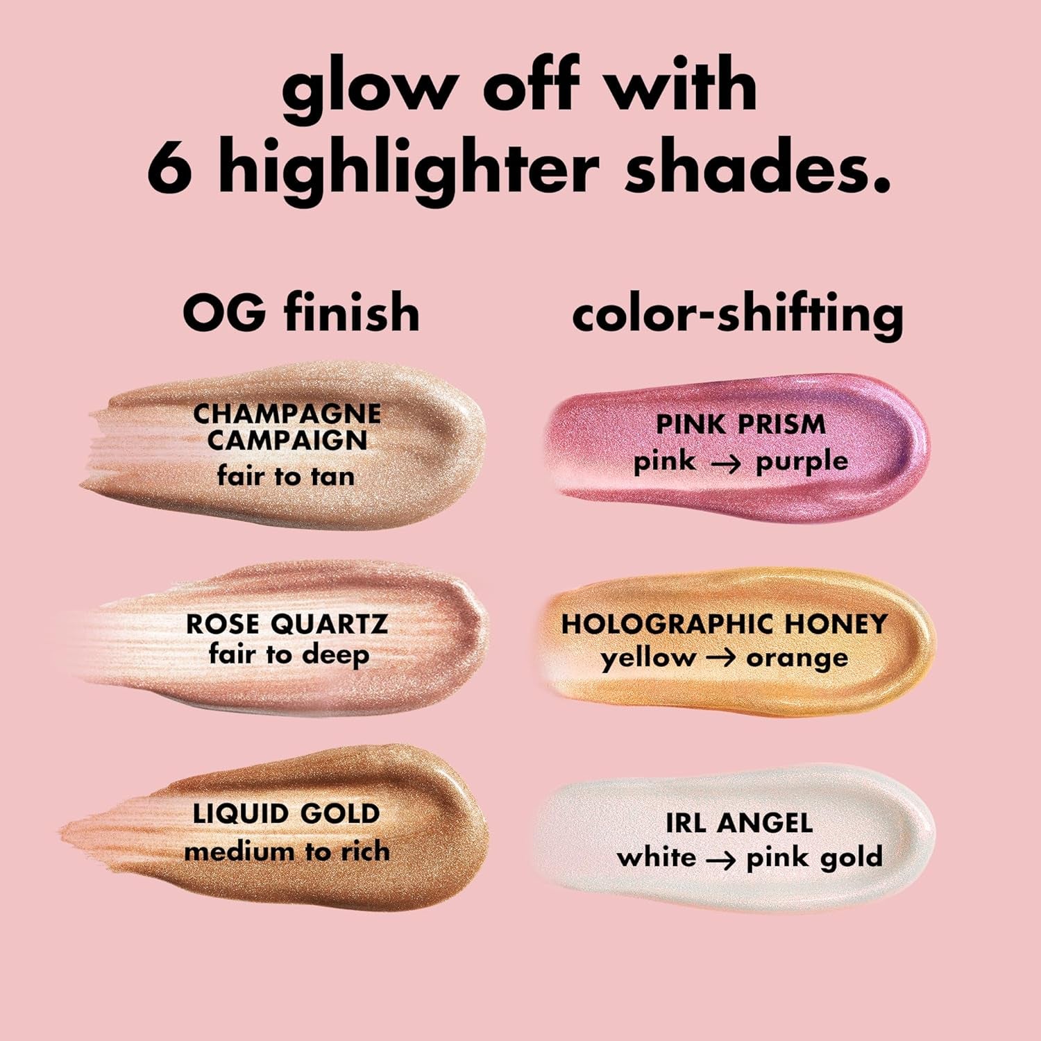 Halo Glow Highlight Beauty Wand, Liquid Highlighter Wand for Luminous, Glowing Skin, Buildable Formula, Vegan & Cruelty-Free, Pink Prism