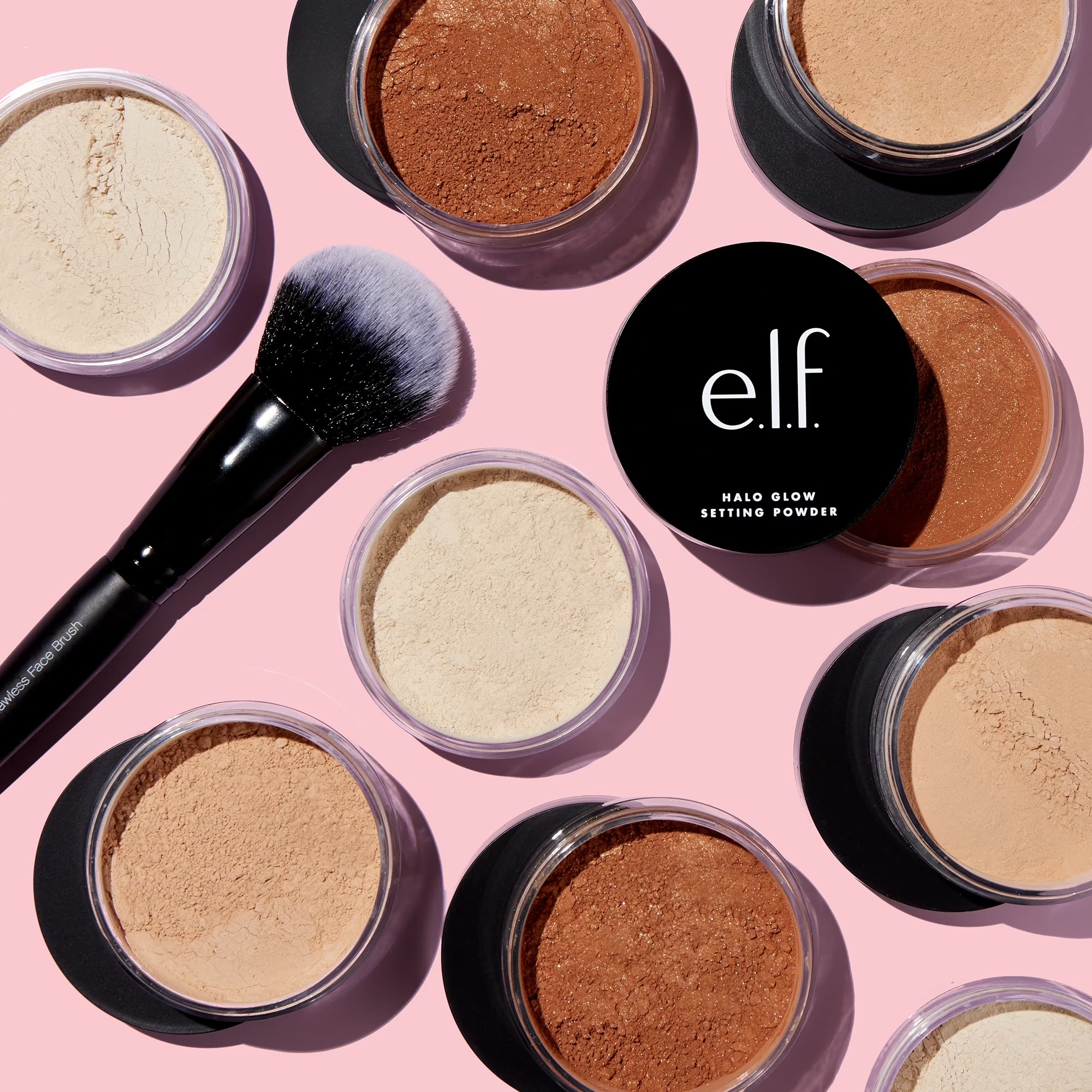 E.L.F. Halo Glow Setting Powder, Light Pink