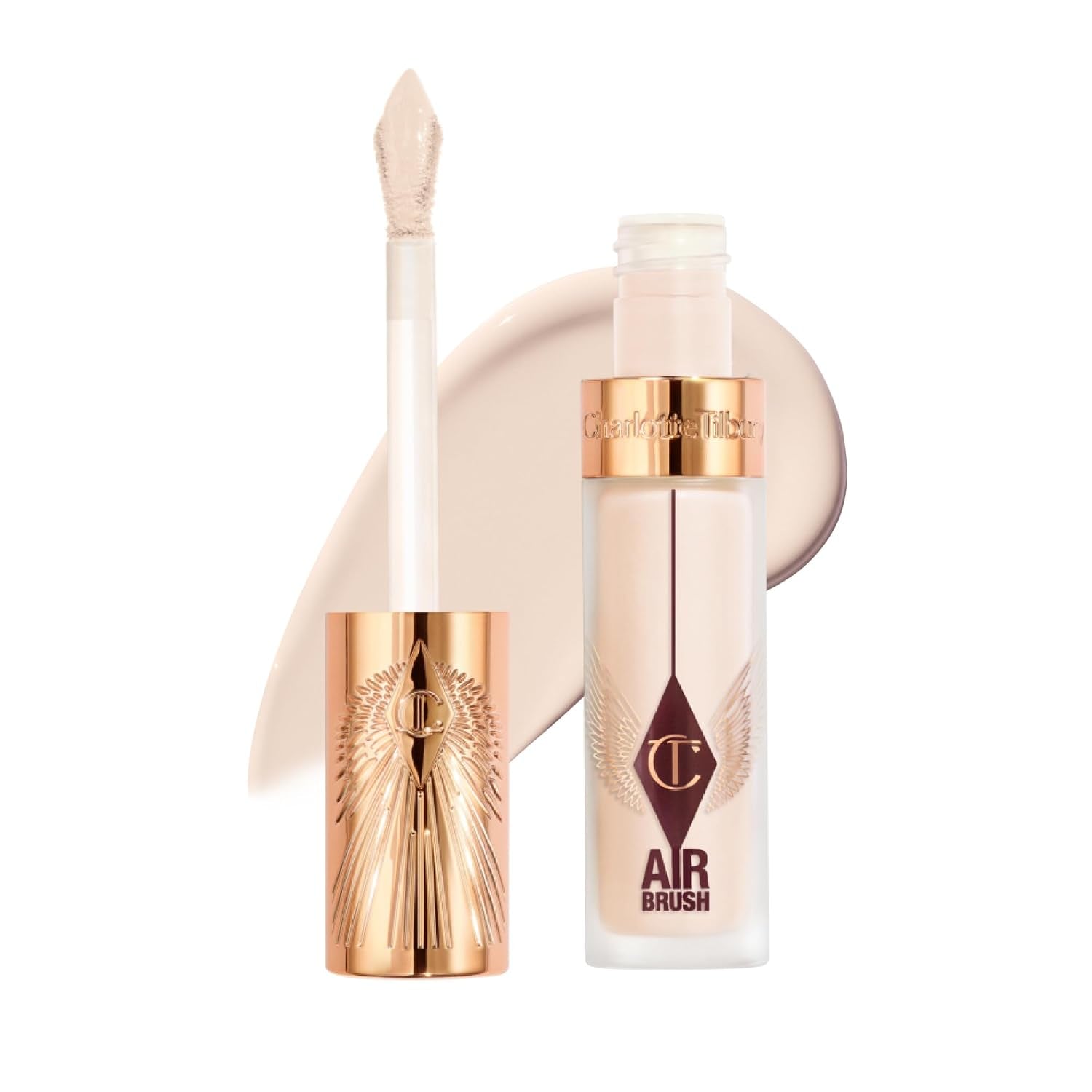 Charlotte Tilbury Airbrush Flawless Blur Concealer - Longwear Concealer for Dark Circles, Blemishes, Redness & More - Hydrating, Crease-Proof & Full Coverage with a Natural Matte Finish